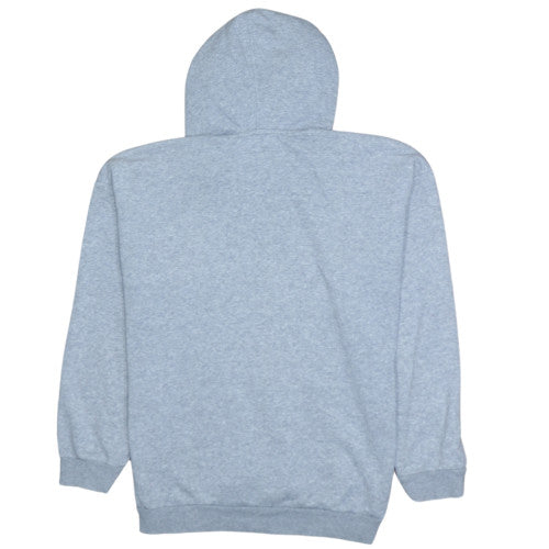 Adidas Women Grey Hooded Pullover Sweatshirt Size 10 Logo Print