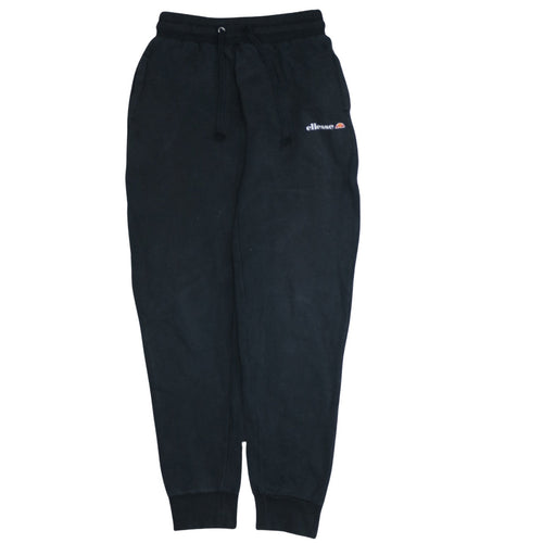 Ellesse Boys Black Jogger Sweatpants 13-14 Years Regular Fit Fleece Activewear