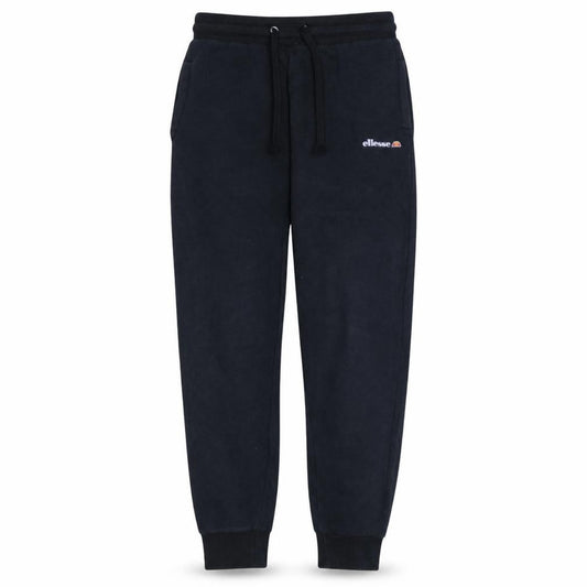 Front view of Ellesse boys’ black jogger sweatpants 13-14 years regular fit fleece activewear