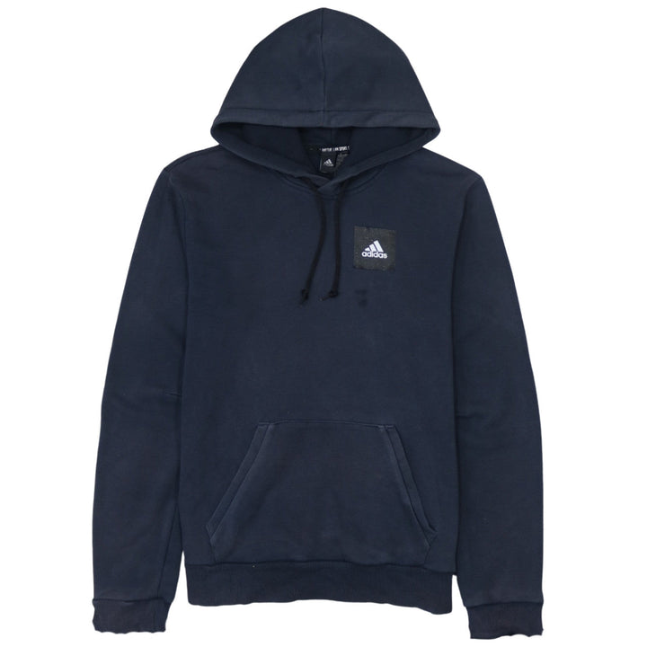 Adidas Men's Blue XS Pullover Hoodie with Logo Graphic