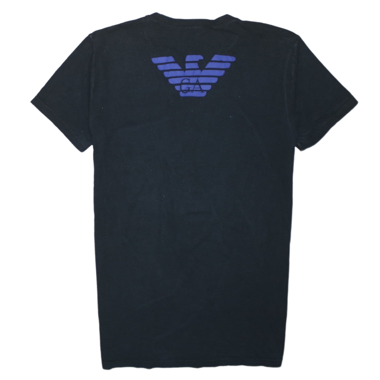 Emporio Armani Men's Black Slim Fit Logo T-Shirt Size L