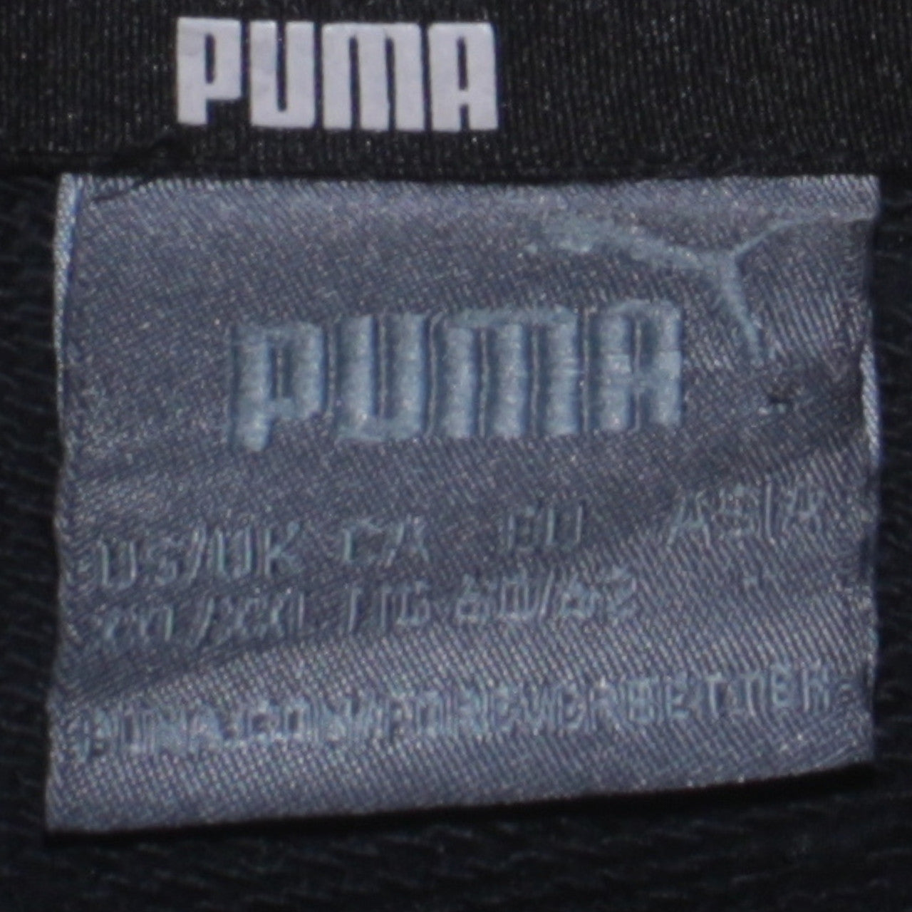 Puma Men's Black Logo Crew Neck Sweatshirt Size L