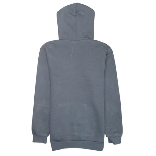 Adidas Men's Grey Pullover Hoodie Size M Hooded Fleece Sweatshirt
