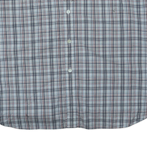 Tommy Hilfiger Men’s Blue Check Long Sleeve Button-Down Shirt 2XL