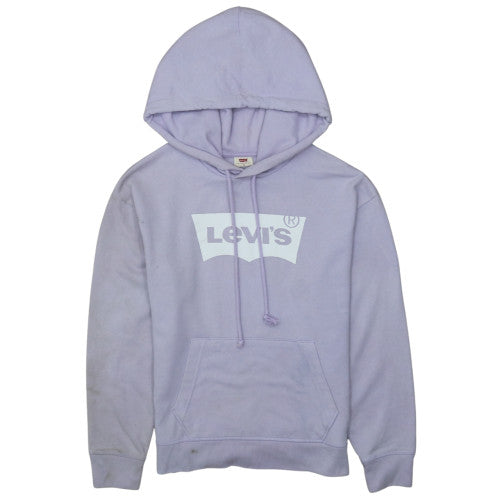 Levi's Women Lavender Pullover Hoodie XS Logo Sweatshirt