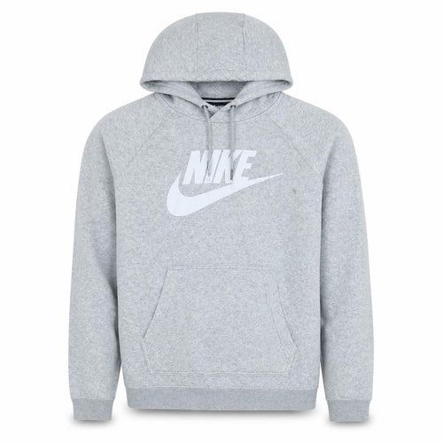 Nike Men’s Grey Pullover Hoodie Small Graphic Logo Sports Fleece