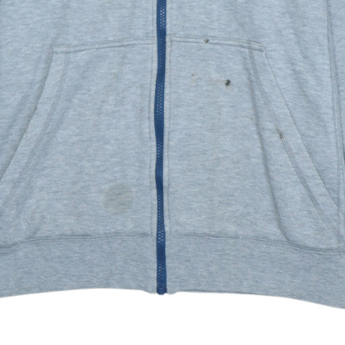 Adidas Men's Grey Full Zip Hoodie L Sports Essentials Climalite