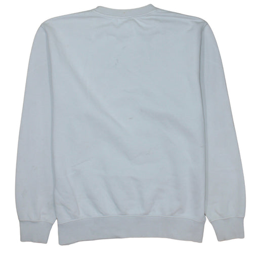Nike Men's White Graphic Logo Sweatshirt M Pullover Fleece