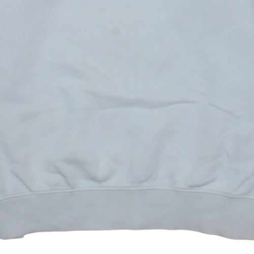 Nike Men's White Graphic Logo Sweatshirt M Pullover Fleece