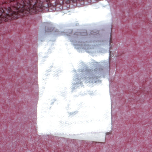 GAP Men's Red Full Zip Hoodie Small Fleece Graphic Logo Sweatshirt