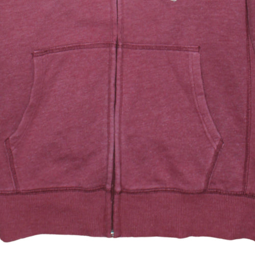 GAP Men's Red Full Zip Hoodie Small Fleece Graphic Logo Sweatshirt