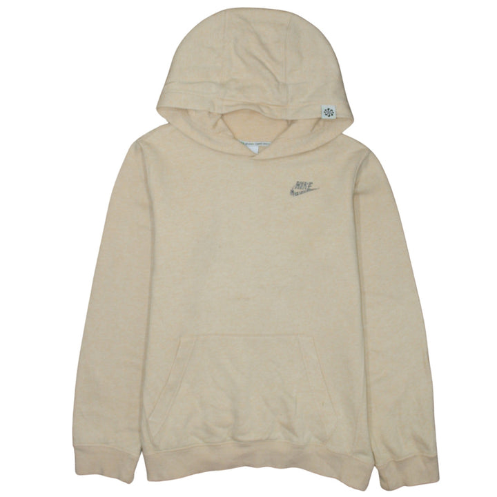 Nike Girls Beige Pullover Fleece Hoodie XL 158-170cm Hooded Sweatshirt