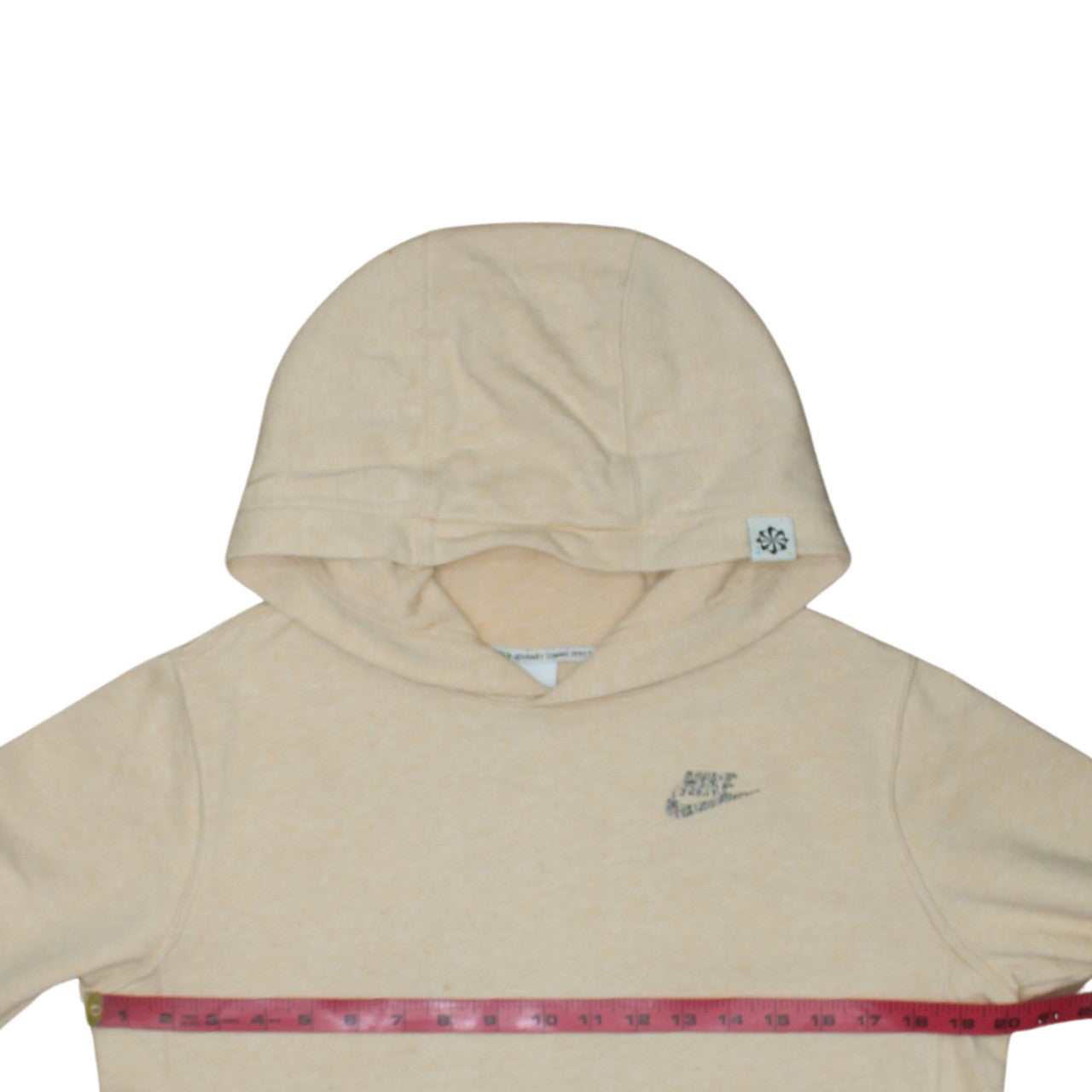 Nike Girls Beige Pullover Fleece Hoodie XL 158-170cm Hooded Sweatshirt