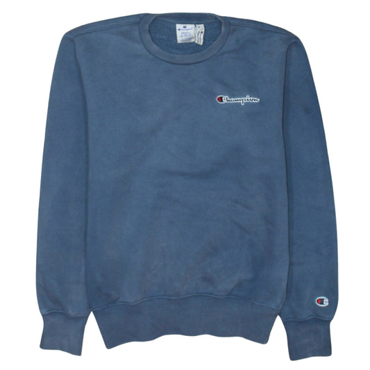 Champion Men's Blue Small Pullover Crew Neck Sweatshirt