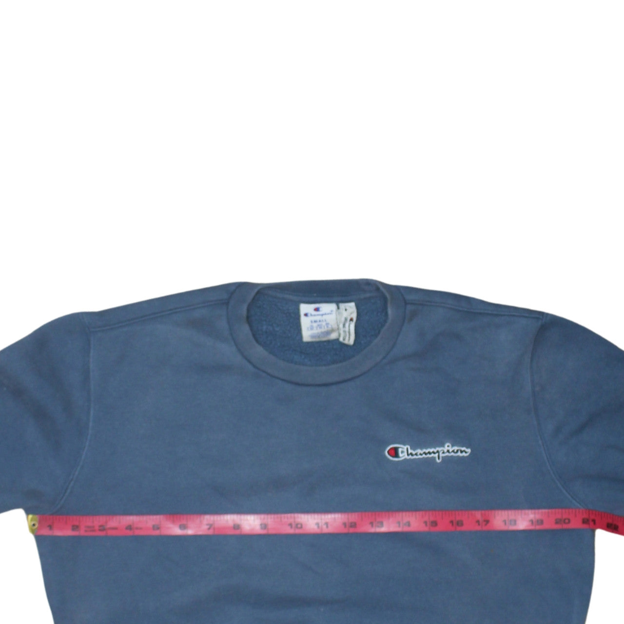 Champion Men's Blue Small Pullover Crew Neck Sweatshirt