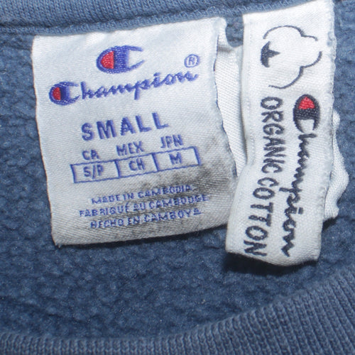 Champion Men's Blue Small Pullover Crew Neck Sweatshirt