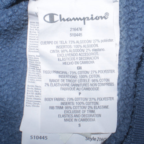 Champion Men's Blue Small Pullover Crew Neck Sweatshirt