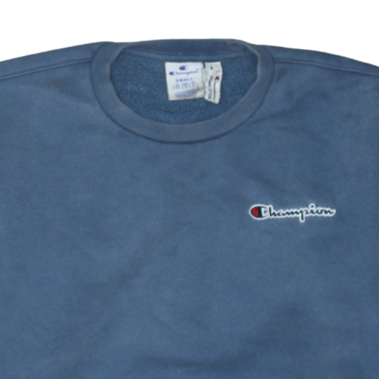 Champion Men's Blue Small Pullover Crew Neck Sweatshirt