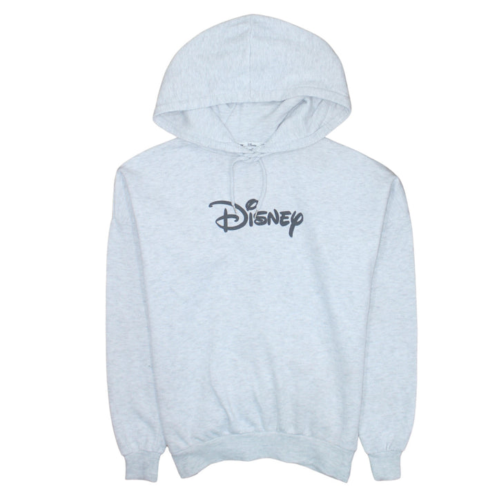 Disney Womens Grey XS Pullover Hoodie with Logo Print