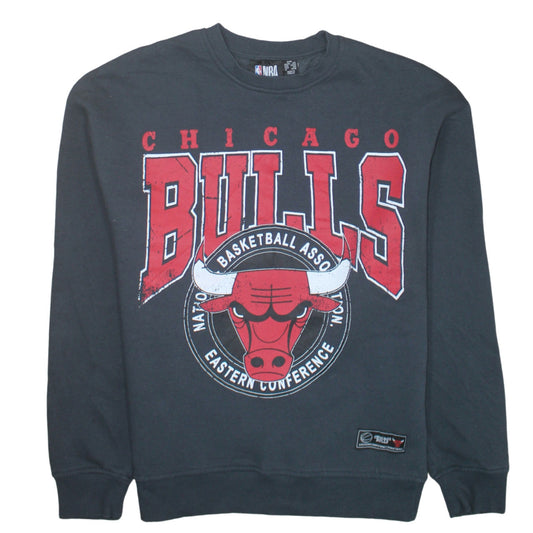 Primark NBA Chicago Bulls Black Sweatshirt Women S Graphic Print Pullover