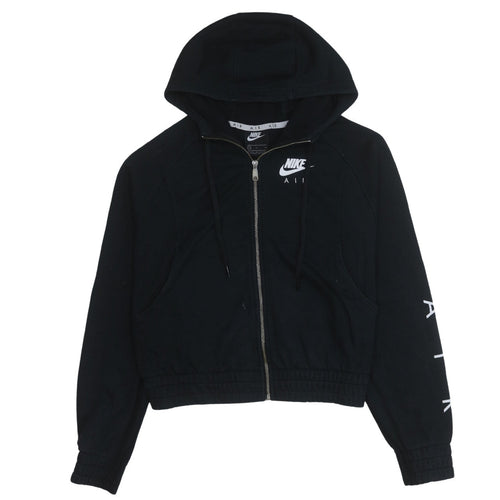 Nike Air Women's Black Full Zip Hoodie Size S Cotton Blend
