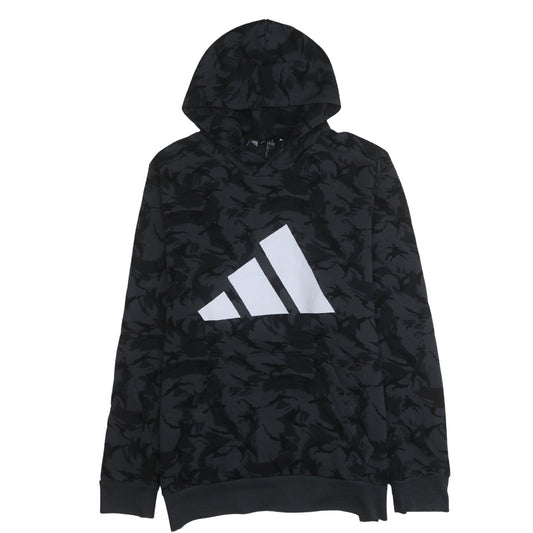 Adidas Mens Black Camouflage Pullover Hoodie XL Sports Fleece