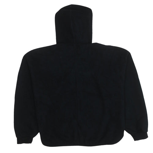 Adidas Women’s Black Fleece Pullover Hoodie Size M Logo Detail