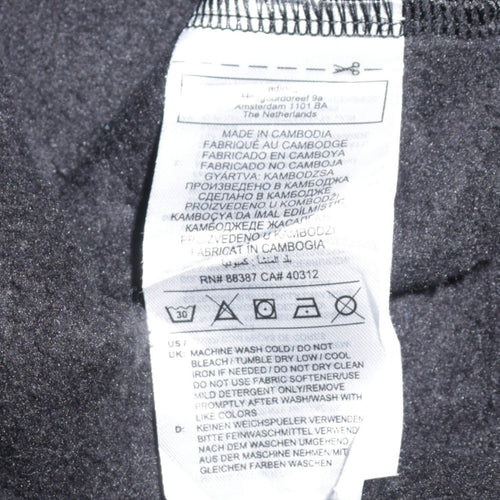 Adidas Women’s Black Fleece Pullover Hoodie Size M Logo Detail