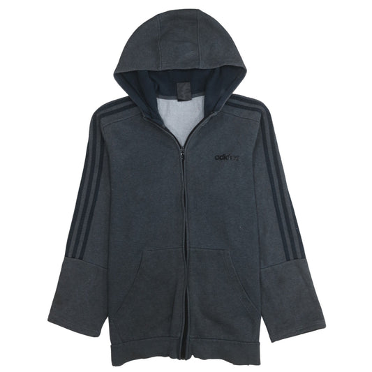 adidas Men Grey Full Zip Hoodie M Regular Fit Sportswear