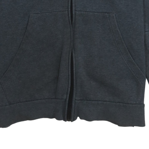 adidas Men Grey Full Zip Hoodie M Regular Fit Sportswear