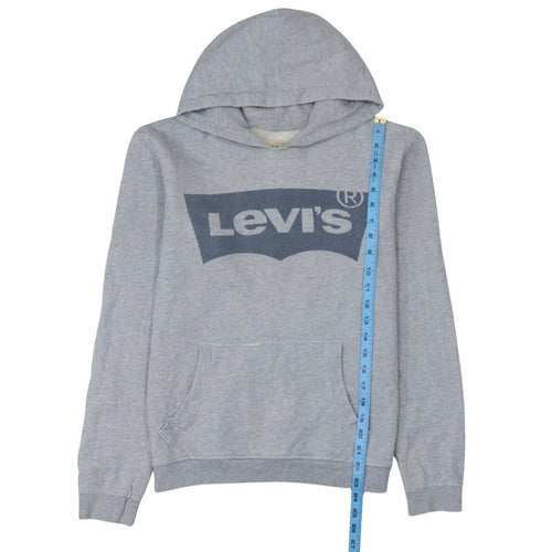 Levi's Boys Grey Hooded Pullover Sweatshirt Size 16 Regular Fit