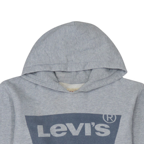 Levi's Boys Grey Hooded Pullover Sweatshirt Size 16 Regular Fit