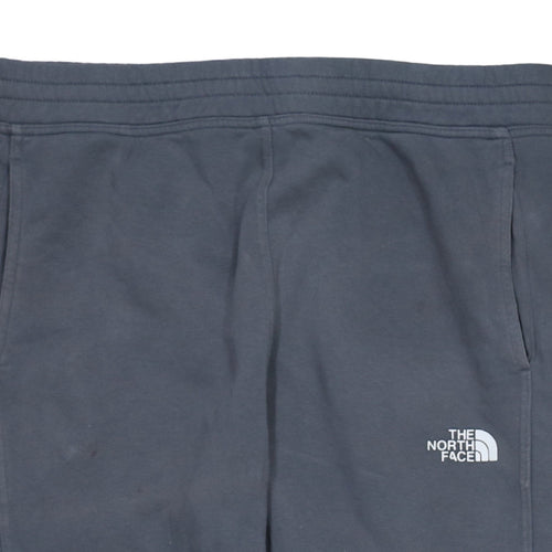 The North Face Mens Grey Jogger Sweatpants L Fleece Tapered Fit