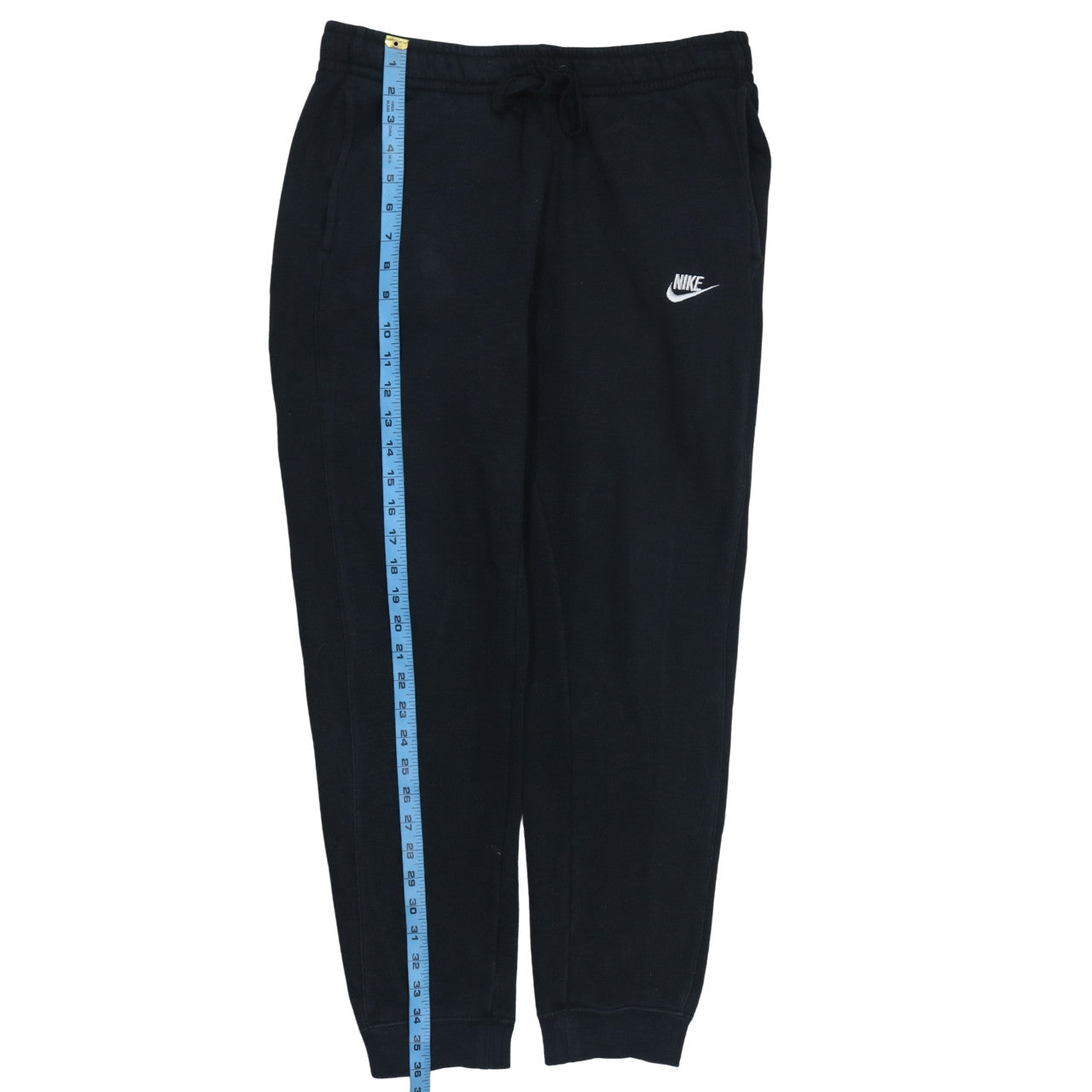 Nike Men's Black Jogger Trousers M Regular Fit Fleece Sweatpants