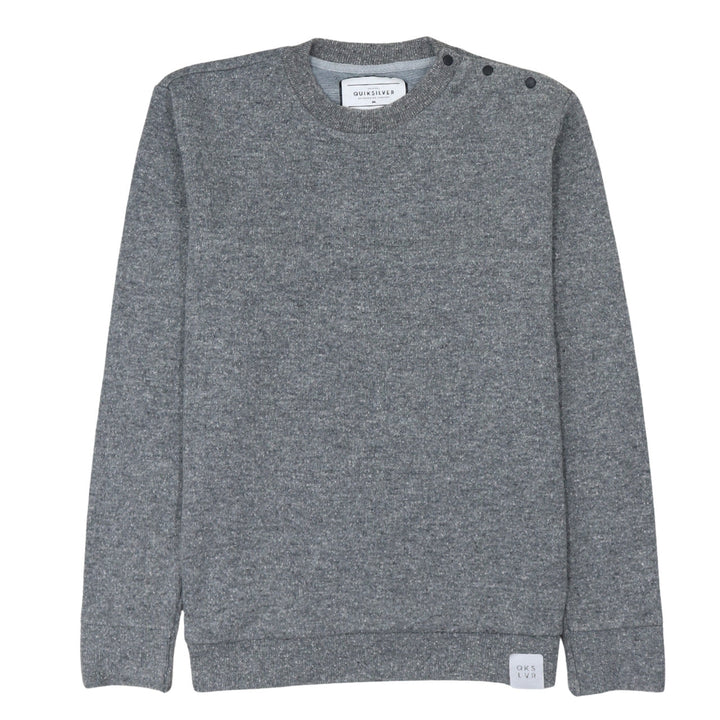 Quiksilver Men's Grey Pullover Sweatshirt L Classic Fit