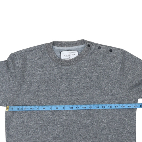 Quiksilver Men's Grey Pullover Sweatshirt L Classic Fit