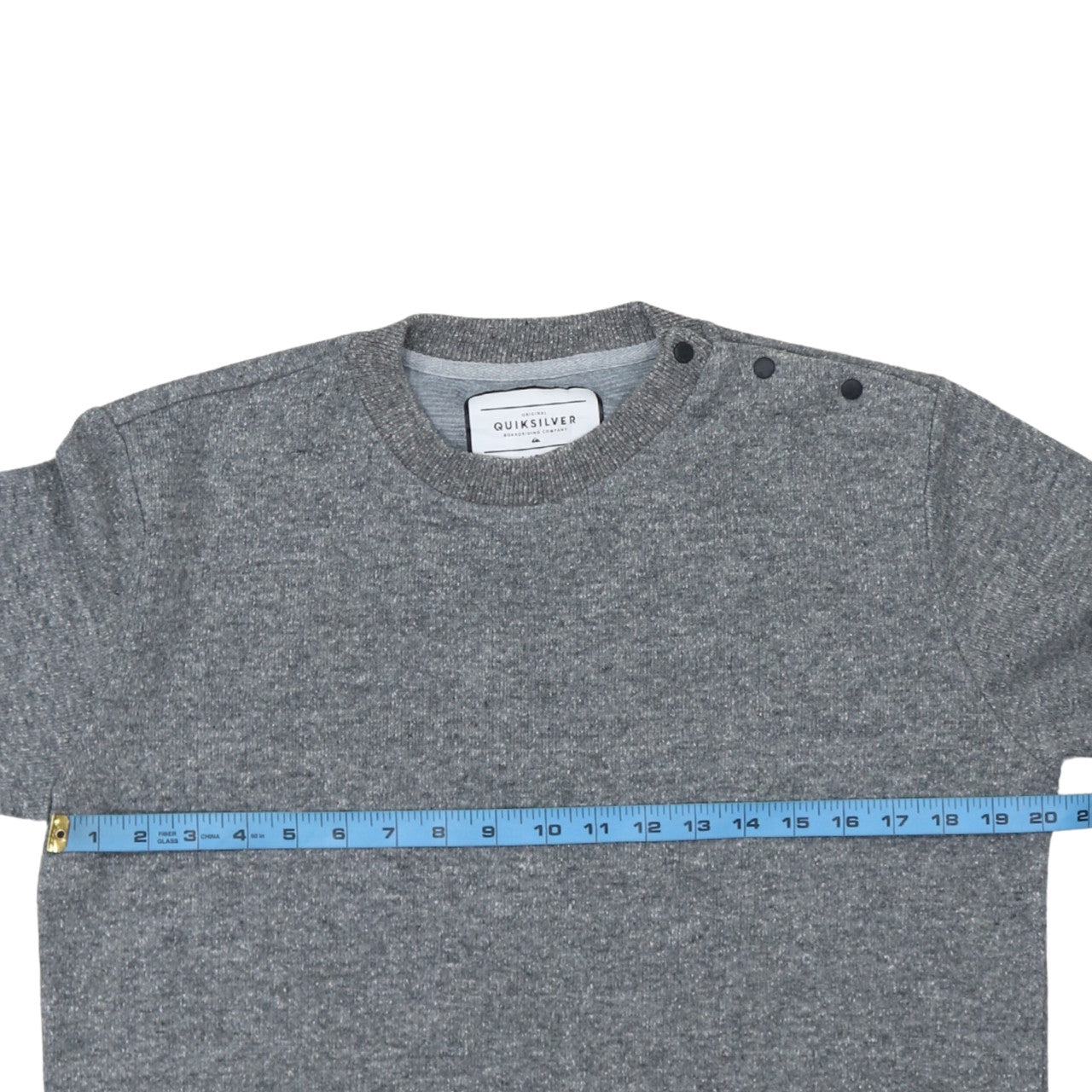 Quiksilver Men's Grey Pullover Sweatshirt L Classic Fit