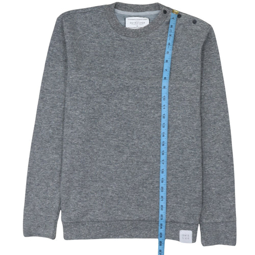 Quiksilver Men's Grey Pullover Sweatshirt L Classic Fit