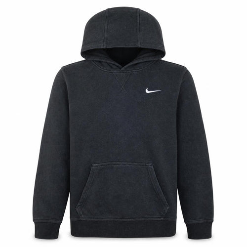 Nike Boys Black XL Pullover Hoodie Cotton Blend Logo Sweatshirt 13-15 Years