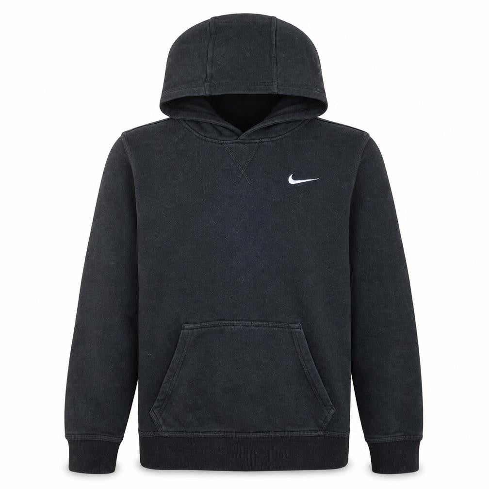 Nike Boys Black XL Pullover Hoodie Cotton Blend Logo Sweatshirt 13-15 Years