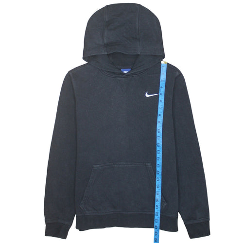Nike Boys Black XL Pullover Hoodie Cotton Blend Logo Sweatshirt 13-15 Years