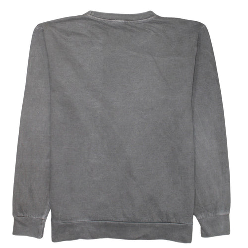 PrettyLittleThing Women Grey Pullover Sweatshirt Size M Wyoming 1986 USA Embroidered