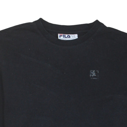 FILA Men's Black Crew Neck Pullover Sweatshirt Size M