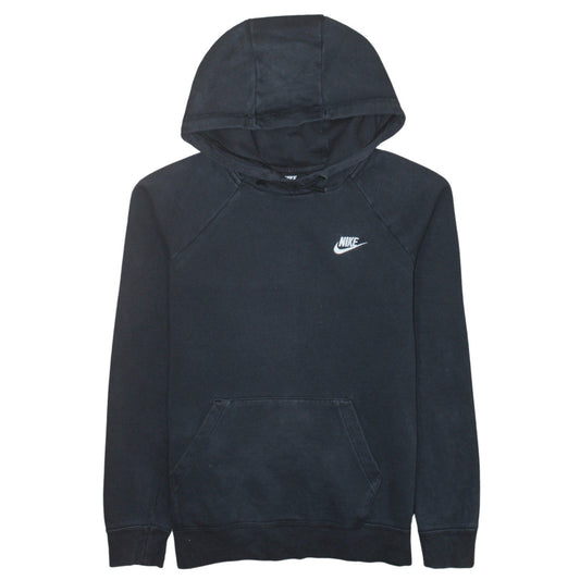 Nike Men's Black Pullover Hoodie Small Regular Fit Logo Fleece