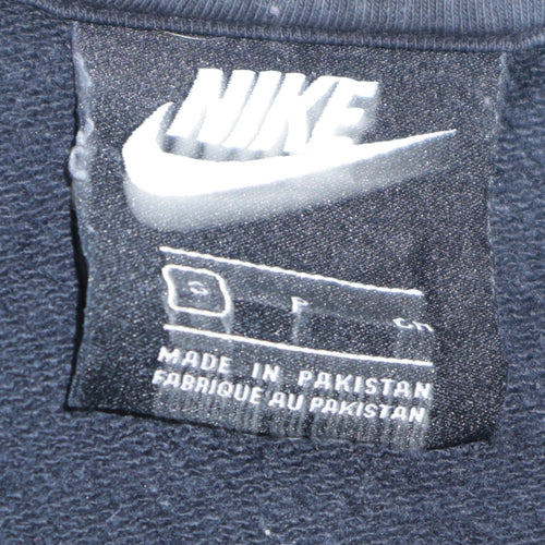 Nike Men's Black Pullover Hoodie Small Regular Fit Logo Fleece
