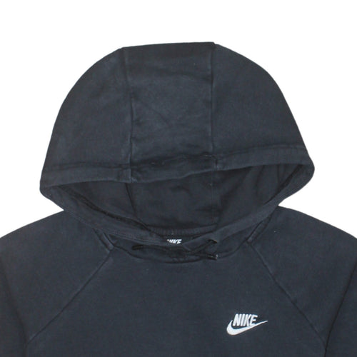 Nike Men's Black Pullover Hoodie Small Regular Fit Logo Fleece