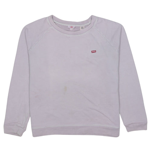 Levi's Women's Light Purple Crew Neck Pullover Sweatshirt M