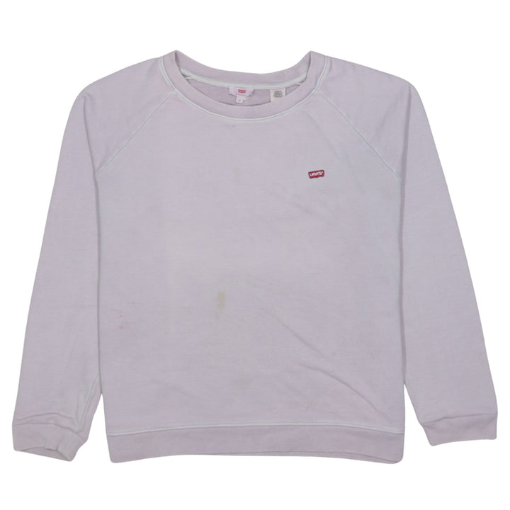 Levi's Women's Light Purple Crew Neck Pullover Sweatshirt M