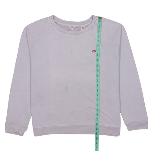 Levi's Women's Light Purple Crew Neck Pullover Sweatshirt M