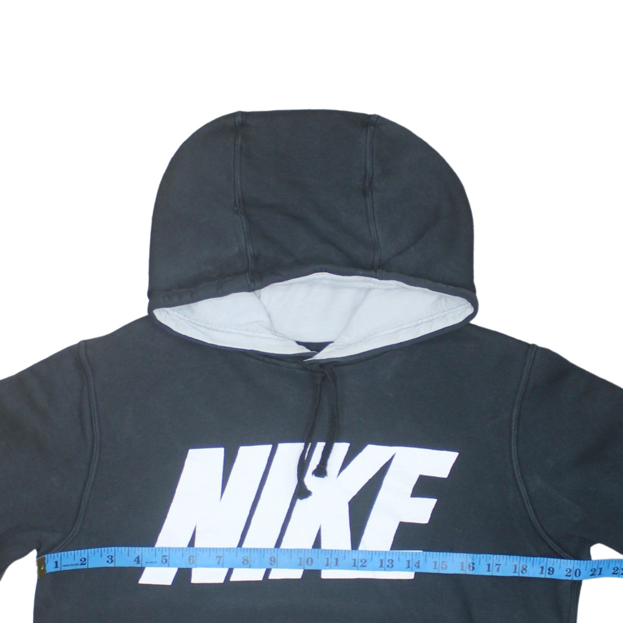 Nike Mens Black Pullover Hoodie Small Logo Fleece Sweatshirt